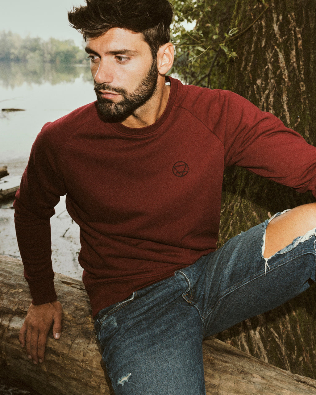 Felpa Basic Rossa